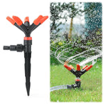 HASTHIP® Garden Water Sprinkler Head Porous Nozzles Design Gardening Sprinkler Lawn Watering Sprinkler 360 Degree Adjustable Rain Fall Sprinkler Fixed Water Sprinkler Head for Flower Bed, Garden, Lawn