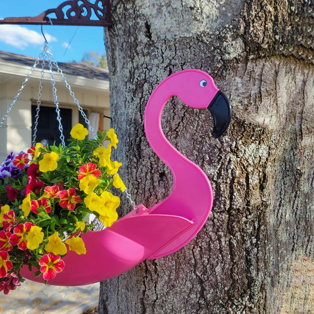 flamingo hanging planter HASTHIP Metal Flamingo Pots for Plants