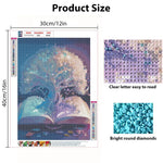 Diamond Painting Kit, 12x16inch White Tree of Life Diamond Painting, 5D Diamond Painting Kit for Adults & Kids, Very Suitable for Home Leisure and Wall Decoration, Gift for Kids and Adults