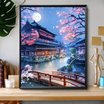 HASTHIP Paint by Number Kit for Adults with Brushes and Acrylic Paint 40 x 50cm 2 PCS | DIY Canvas Landscape Wall Art