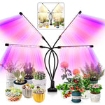 HASTHIP Grow Light for Indoor Plants with 80 LED Full Spectrum and 4 Flexible Arms | Clip-On Design
