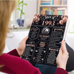 HASTHIP Birthday Card for 30th Birthday Decorations for Women and Gifts for Her | Back in 1993 Party Game Card