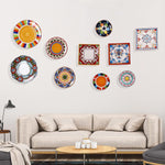 HASTHIP Spring Plate Hangers for Home Wall Decor featuring Secure Spring Mechanism and Golden Stainless Steel Fit 5.5 to 8 in Plates