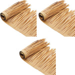 HASTHIP Artificial Thatch Trim for Mexican Tiki Hut Roof 40×100cm 3PCS | Yellowish Hawaii Decor