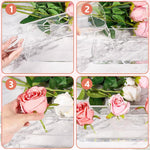 HASTHIP Clear Acrylic Flower Vase for Wedding and Home Decor featuring 12 Holes | 30×10×6.5 cm Rectangular Centerpiece