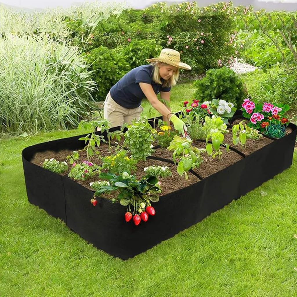 HASTHIP Seeding Tray for Growing Vegetables and Flowers featuring 8 Grids 31×31×31 cm Fabric