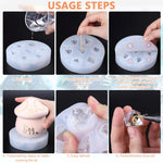 HASTHIP Silicone Dice Molds for Epoxy Resin Casting featuring Multifaceted Design | DIY Art and Gaming Craft Mold