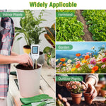 HASTHIP® Soil Meter 3 in 1 Professional Dual Probes Soil Meter for Moisture /Temp/PH LCD Digital Soil Moisture Meter Precison Agriculture Soil Meter (without Battery)