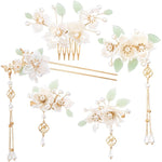 HASTHIP® Horquilla con borlas flores camelia