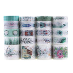 HASTHIP Washi Tape Set for DIY Crafts with 20 Rolls 2m Each in Blue Autumn Elk Style | Paper Decor