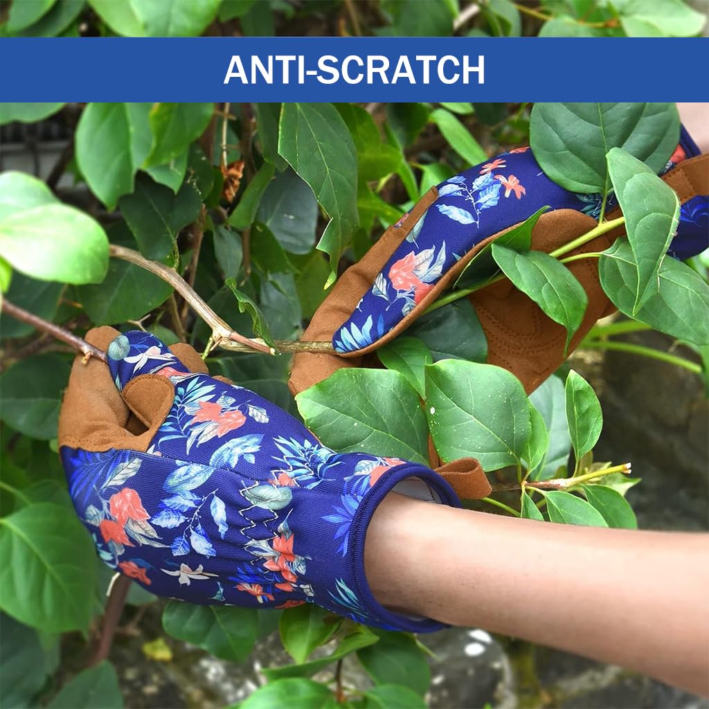 HASTHIP Gardening Gloves for Thorny Bushes and Roses featuring Thickened Microfiber Grip | Extended Coverage for Safe Pruning and Weeding