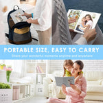 HASTHIP Photo Album for Family Memories with 72 Pockets featuring Clear Cover Window | 6 in Flax Cloth Hardcover 12x16.5cm