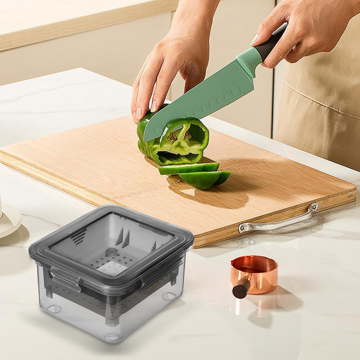 HASTHIP Tofu Press for Homemade Tofu with Quick Water Removal 16x14x8.5cm 2PCS | Food Grade