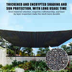 HASTHIP Garden Sun Shade Sail for Patio and Plants featuring 2×3m HDPE UV Cloth | Black