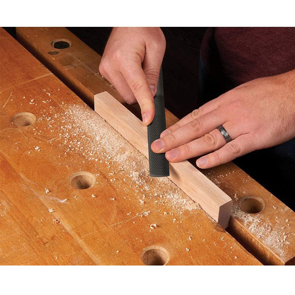 HASTHIP® Wood Rasp File 4 Way Hand File and Round Rasp