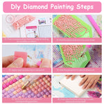 HASTHIP Diamond Painting Kit for Home Decoration with 12x16 in Canvas & Strong Adhesive Layer