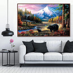 HASTHIP 5D Diamond Painting Kit for Adults with Full Drill Canvas 27.5×15.7 in | DIY Rhinestone Art Home Wall Decor