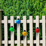 HASTHIP® Colorful Ladybug Wall Decor Metal Ladybug Art Home Decor Ornament Self Adhesive Wall Decor Home Decor Refrigerator Decoration Door Decoration Kids Room Decoration Garden Decoration