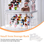 HASTHIP Acrylic Display Rack for Figures Collection with 4 Layer Stepped Design | Transparent Organizer