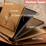 HASTHIP Photo Album Kit for DIY Scrapbooking with 52 Sheets PU Leather Cover | Wedding Memory Book
