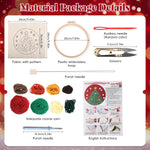 HASTHIP Punch Needle Set for DIY Christmas Tree Embroidery with Yarn and Hoop | Fun Craft Kit for Beginners and Kids