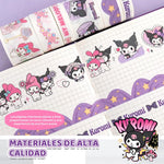 HASTHIP Kuromi Stationery Gift Box for Girls including 9 Piece Journal Set with Diary and Stickers | Perfect Birthday or School Gift