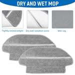 HASTHIP Microfiber Mop Cloth for Mi Robot Vacuum Mop P with 4pcs Set | Machine Washable
