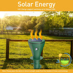 HASTHIP® 2Pcs Solar Ultrasonic Animal Repellent with 3 Changing Frenquency Modes IP65 Waterproof 9.8 Inches Animal Repellent Spiral Sticks Ultrasonic Animal Repellent for Garden, Lawn, Farm Land