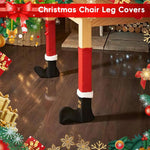 HASTHIP Christmas Chair Leg Covers 4PCS for Dining Room Furniture | 24cm x 20cm Non Slip Socks