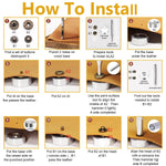 HASTHIP Metal Snap Button Set for DIY Clothes and Leather Crafts with 4 Setter Tools | 120 Sets 12.5mm Copper Zinc Alloy Fasteners in 6 Colors