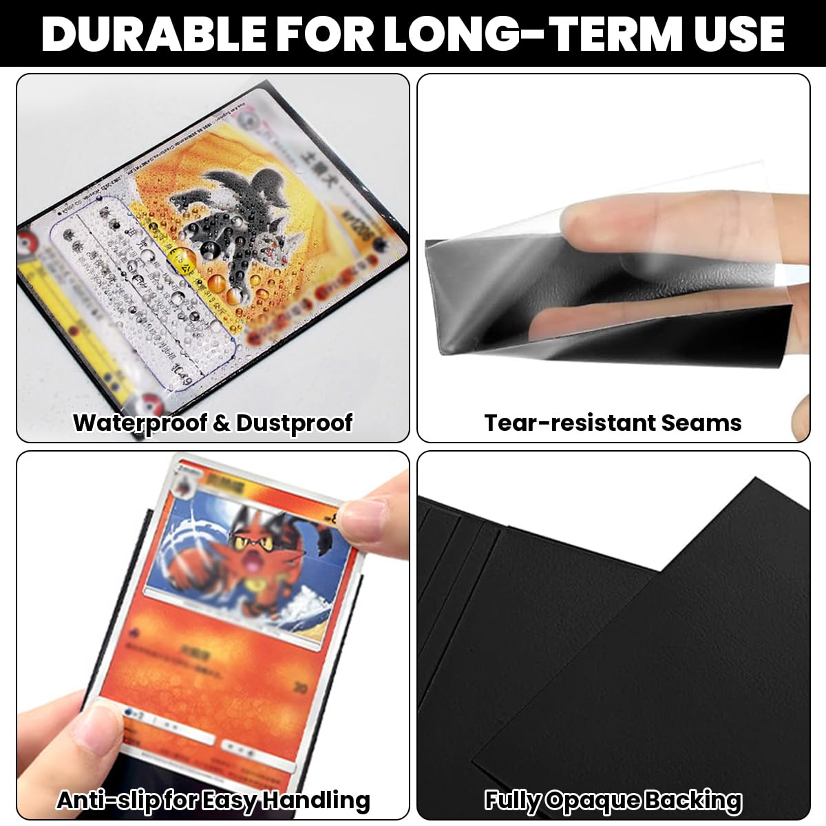 HASTHIP 100Pcs 66x91mm Photo Card Holders - Clear Dustproof Storage Hasthip HASTHIP 100Pcs 66x91mm Photo Card Holders - Clear Dustproof Storage Hasthip