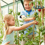 HASTHIP Plant Climbers Stem Holders for Garden Canes with 12 Hole Plastic Design | 10 Pcs Set