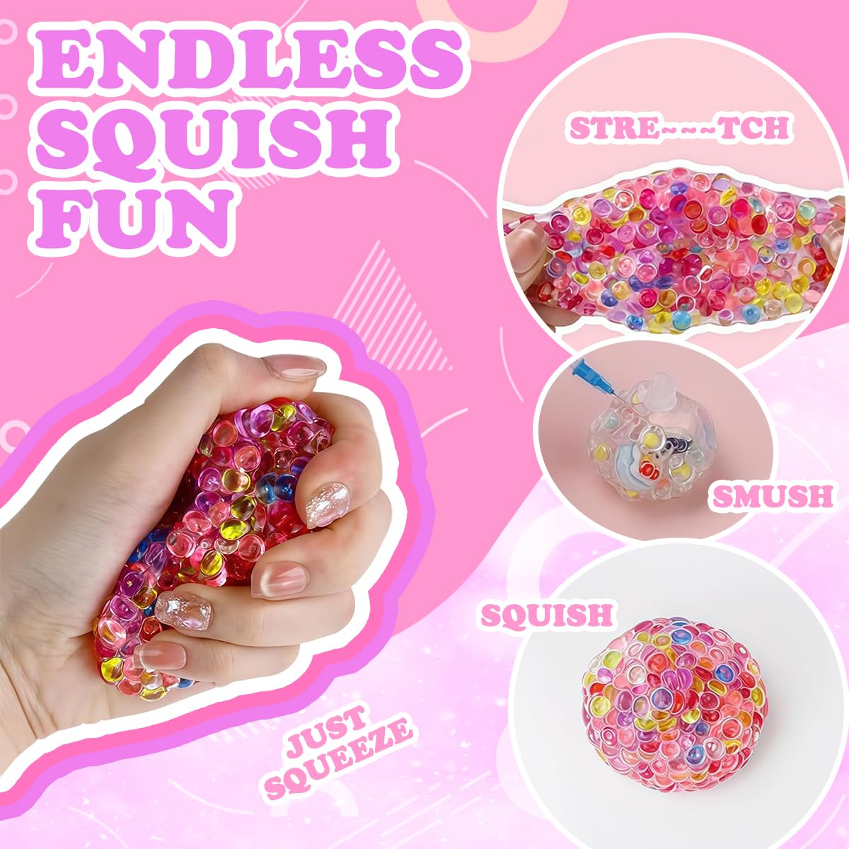 HASTHIP DIY Squishy Making Kit for Kids with 5 Silicone Molds & Coloring Pigments | Fun Craft Toy Set