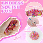 HASTHIP DIY Squishy Making Kit for Kids with 5 Silicone Molds & Coloring Pigments | Fun Craft Toy Set