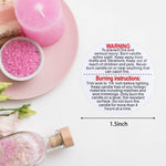 HASTHIP Warning Label Sticker for Candle Jars featuring 500 sheets | Self-Adhesive 1.5 inch