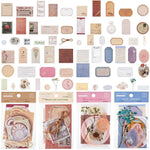 HASTHIP Vintage Scrapbook Stickers for Journals and Crafts featuring 120 Piece Retro Paper Set