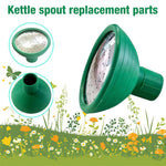 HASTHIP Watering Can Rose Head 2 Pcs for Garden Use with Twist Lock Fit | Stainless Steel and PP Sprayer Nozzle Green