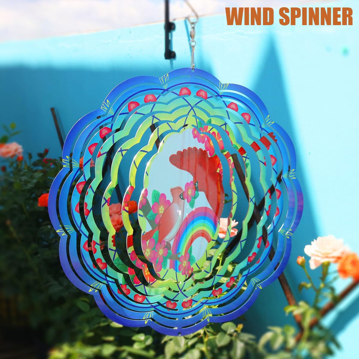HASTHIP Sublimation Wind Blanks for DIY Gift and Outdoor Garden Decoration 8 inch Aluminum