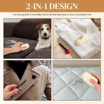 HASTHIP 2 in 1 Lint Roller for Clothes and Travel with Washable Reusable Gel Scraper | Pet Hair Remover