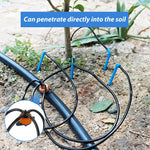 HASTHIP Garden Drip Irrigation Kits for Flower Beds and Lawns featuring 4 Way Nozzle 10 pcs