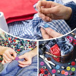 HASTHIP Sewing Buttons for DIY Crafts featuring Dual Hole 11mm Resin Mix Colors | 350pcs