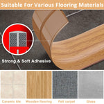 HASTHIP Floor Cord Cover for Home and Office with Self Adhesive Backing 6.6ft PVC Sleeve