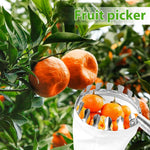 HASTHIP Fruit Picker Tool for Tree Harvesting with 10.5 ft Extendable Pole and Alloy Basket