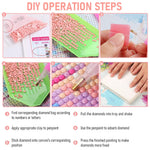 HASTHIP Elephant Diamond Painting Kit for Home Wall Decor with 30 x 40cm Full Drill | DIY Gem Art for Adults and Kids