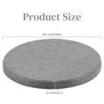 HASTHIP Cup Coasters for Kitchen with Anti Slip Backing featuring 6pcs 3.9 in Grey Design