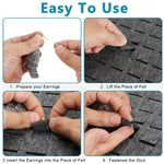 HASTHIP Earrings Organizer for Wall Display with Hook | Holds 200 Pairs Felt Board