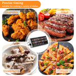 HASTHIP Commercial Kitchen Timer for Restaurants with 8 Channel Display and Loud Alarm | Programmable Cooking Reminder