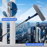 HASTHIP Window Cleaning Tool for Home and Car with 47 in Handle and 180° Rotatable Head | Streak-Free Squeegee