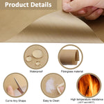HASTHIP Air Fryer Disposable Paper Liner 100 Pcs for Baking and Frying with 4.5 cm Edge | Waterproof Nonstick White Parchment