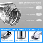 HASTHIP Faucet Extender for Kitchen and Bathroom with 1440° Swivel Arm and Brass Body | 2 Water Flow Modes
